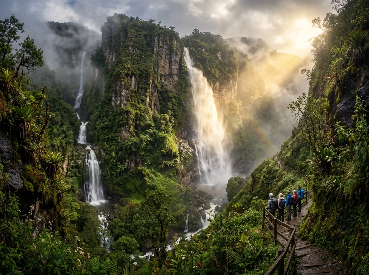 Cascada La Chorrera en Choachí